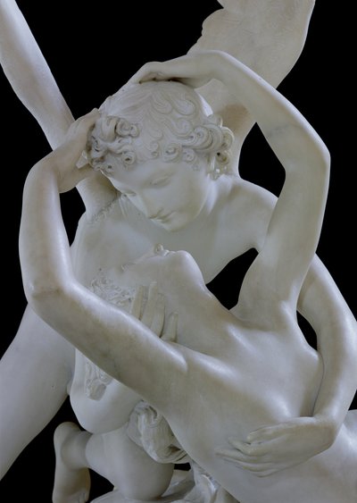Psyche wird durch den Kuss des Amor wiederbelebt (Detail) von Antonio Canova