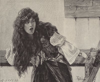 Der Verleumder (Gravur) von Antonio Maria Fabres y Costa