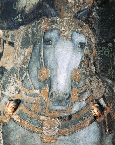 Pferd im Geschirr (Detail) von Antonio Pisanello