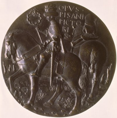 Porträtmedaille (Detail) von Antonio Pisanello