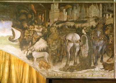 Der heilige Georg befreit die libysche Prinzessin von Antonio Pisanello