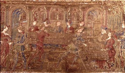 Die Verurteilung des Herodes, Wandteppich mit Szenen aus dem Leben des Heiligen von Antonio Pollaiuolo