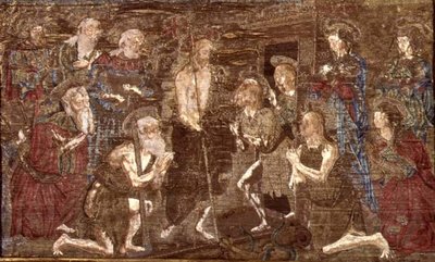 Der Abstieg Christi in die Vorhölle und die Befreiung von Johannes dem Täufer, Wandteppich mit Szenen aus dem Leben des Heiligen von Antonio Pollaiuolo