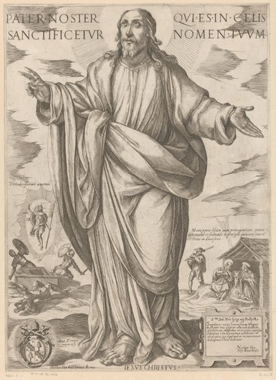Christus (Pater noster qui es in celis sanctificetur nomen tuum, Christus, Maria und die Apostel) von Antonio Tempesta