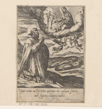 Der heilige Philippus betet für die Seelen zweier Brüder von Antonio Tempesta