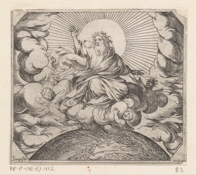 Gott trennt Land und Wasser von Antonio Tempesta