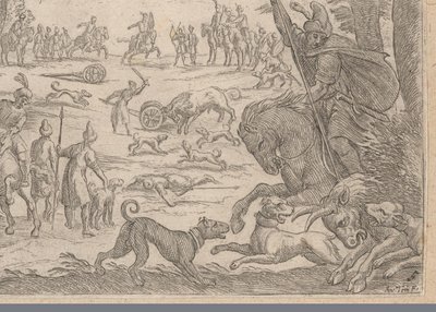 Jagd auf wilde Stiere von Antonio Tempesta
