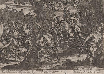 Jakob tötet Absalom, aus Die Schlachten des Alten Testaments von Antonio Tempesta