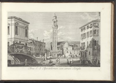 Ansicht des Campo dei Santi Apostoli in Venedig von Antonio Visentini