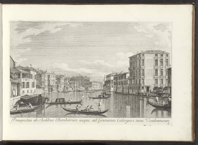 Ansicht des Canal Grande, Palazzo Bembo und Palazzo Vendramin-Calergi in Venedig von Antonio Visentini