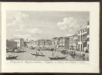 Ansicht des Canal Grande in Venedig von Antonio Visentini