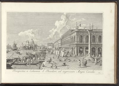 Ecke des Markusplatzes mit der Biblioteca Marciana von Antonio Visentini