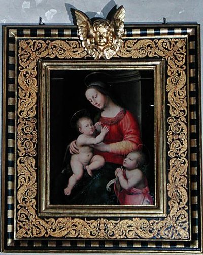 Madonna mit Kind und Johannes dem Täufer von Antonio del Ceraiolo