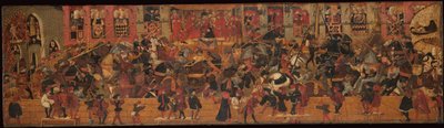 Turnier auf dem Platz von Santa Croce, Florenz von Apollonio di Giovanni