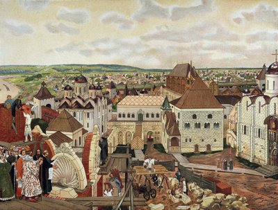 Im Moskauer Kreml, Ende des 19. - Anfang des 20. Jahrhunderts von Appolinari Mikhaylovich Vasnetsov