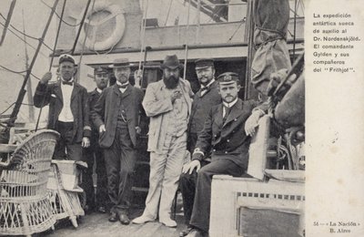 Schwedische Mission zur Rettung der gestrandeten Mitglieder der Otto-Nordenskjöld-Antarktisexpedition, ca. 1904 von Argentinian Photographer