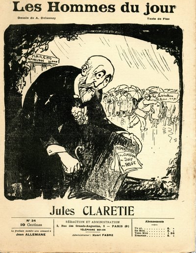 Cover von „The Men of the Day“, circa 1906 - Illustration von Aristide Delannoy (1874-1911): Claretie Jules (1840-1913) von Aristide Delannoy