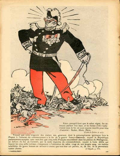 The Butter Plate, Nummer 401, Satirisch in Farben von Aristide Delannoy