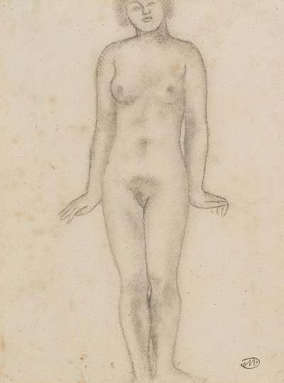 Aristide Maillol Studie für die zentrale Skulptur der drei Nymphen von Aristide Maillol