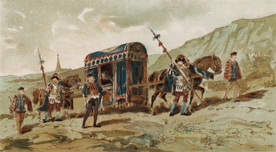 Pferdesänfte, Spanische Niederlande, 16. Jahrhundert von Armand Jean Heins