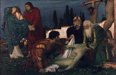 Beweinung unter dem Kreuz von Arnold Böcklin
