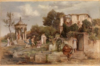 Römische Weinschenke von Arnold Böcklin