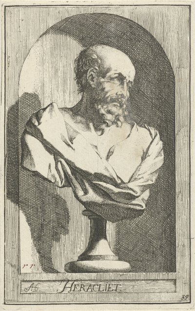 Büste von Heraklit von Arnold Houbraken