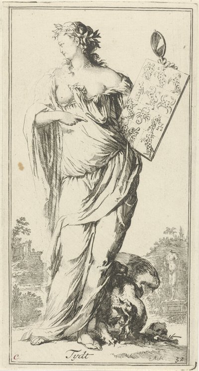 Personifikation der Zeit (Titel auf Objekt) Einundvierzig verschiedene Sinnbilder (Serientitel) von Arnold Houbraken