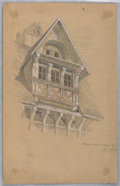 Dachgaube auf Maison des Quatrans, Caen von Arnold William Brunner