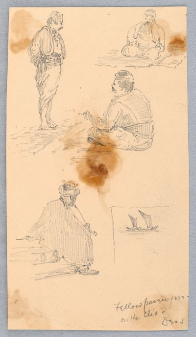 Mitreisende auf der Cleo von Arnold William Brunner