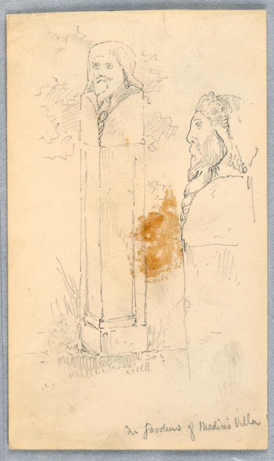 Skizzen von Steinskulpturen von Arnold William Brunner
