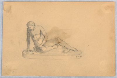 Studie einer Statue oder eines Gusses von Arnold William Brunner