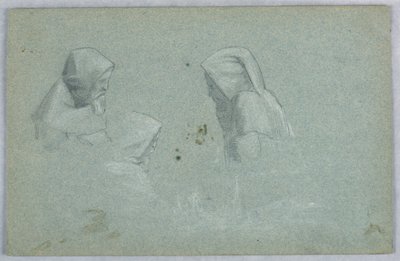 Drei Studien eines Mannes in einem Habit von Arnold William Brunner