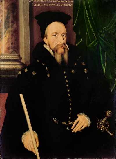 Porträt von William Cecil, 1. Baron Burghley (1520-98), Lord High Treasurer von Arnold von Brounckhorst