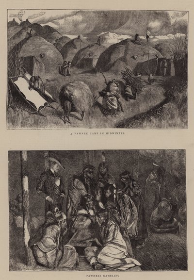 Ein Pawnee-Lager im Hochwinter von Arthur Boyd Houghton