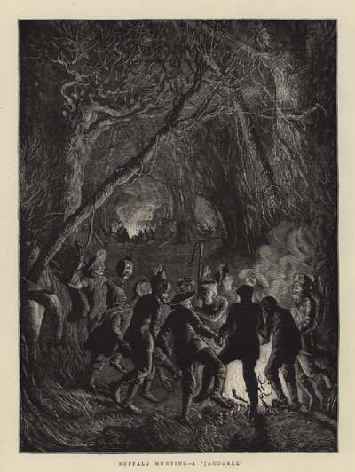 Büffeljagd, ein Jamboree von Arthur Boyd Houghton