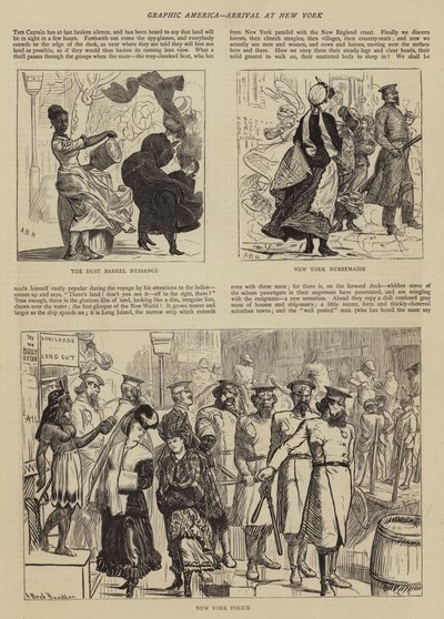 Grafisches Amerika, Ankunft in New York von Arthur Boyd Houghton