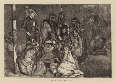 Pawnees beim Glücksspiel von Arthur Boyd Houghton