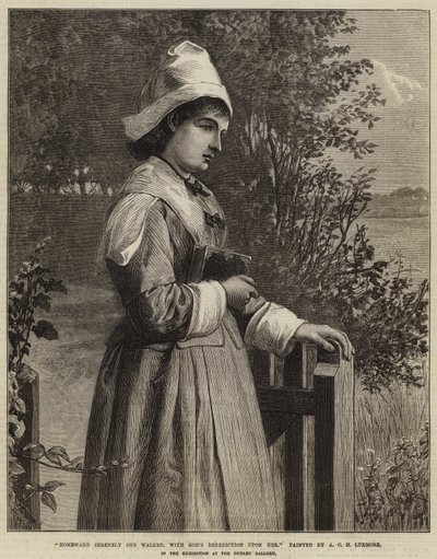 Heimwärts ging sie gelassen, mit Gottes Segen über ihr von Arthur C. H. Luxmoore