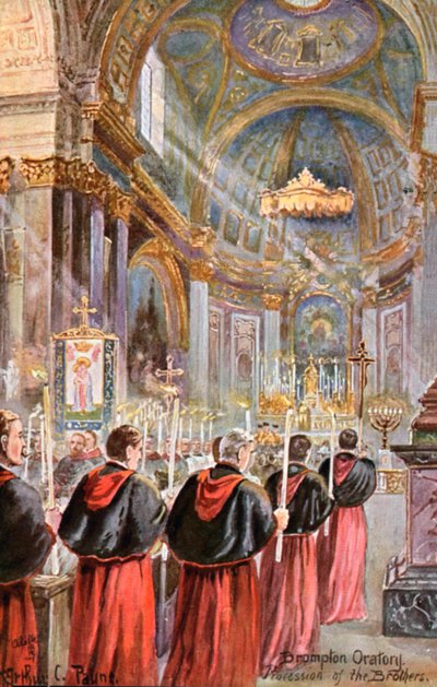Prozession im Brompton Oratory, London von Arthur Charles (after) Payne