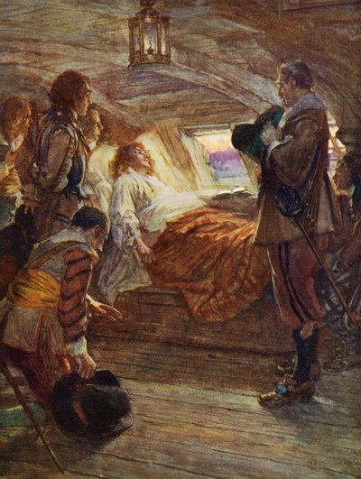 Der Tod von Sir Francis Drake von Arthur David (after) McCormick