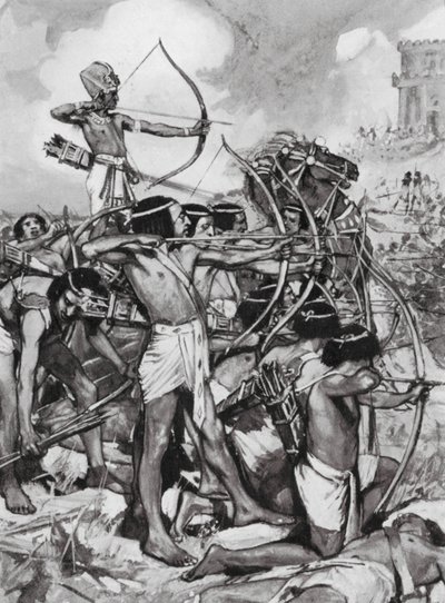 Thothmes III greift die Syrer an, XVIII. Dynastie von Arthur David (after) McCormick