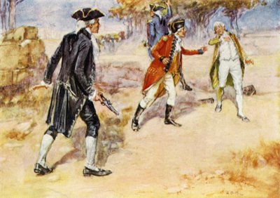 Duell zwischen Warren Hastings und Philip Francis von Arthur David McCormick