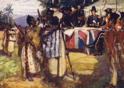 Unterzeichnung des Vertrags von Waitangi von Arthur David McCormick