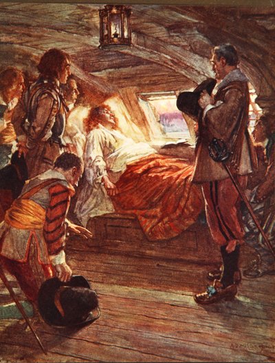 Der Tod von Admiral Blake, Illustration aus 