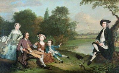 Eine Familie von Anglern von Arthur Devis