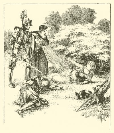 Sir Guyon, Der Bower des Glücks von Arthur George Walker