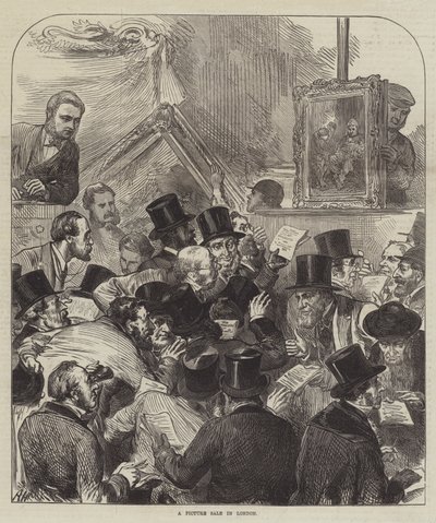 Ein Bildverkauf in London von Arthur Hopkins