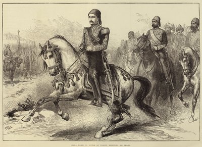 Abdul Hamid II., Sultan der Türkei, inspiziert seine Truppen von Arthur Hopkins