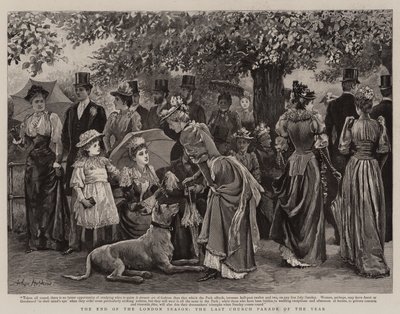 Das Ende der Londoner Saison, die letzte Kirchenparade des Jahres von Arthur Hopkins